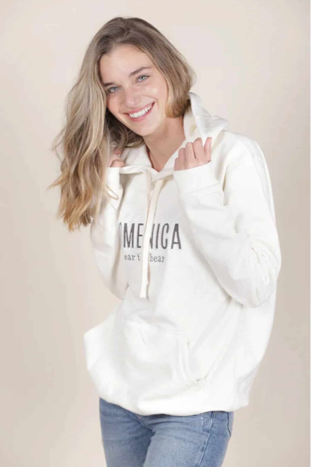 HOODIE DOMENICA CREMA - UNISEX - miniatura 1