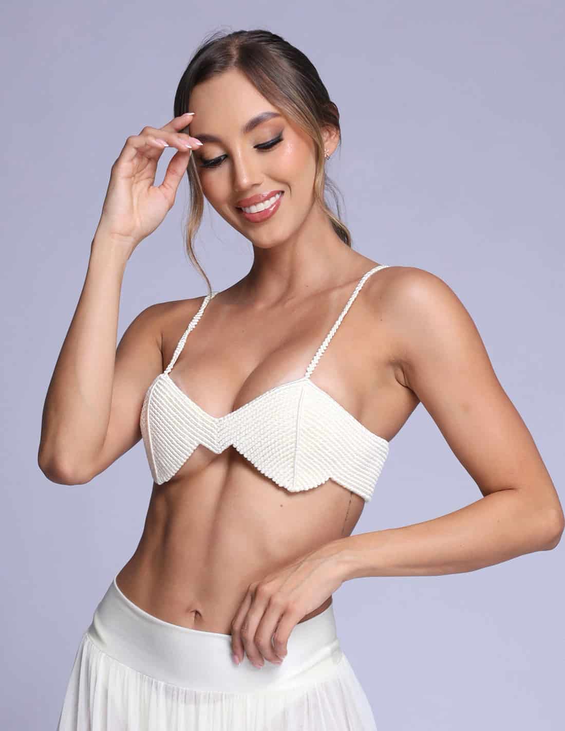 Crop Top Picchi Marfil - miniatura 1