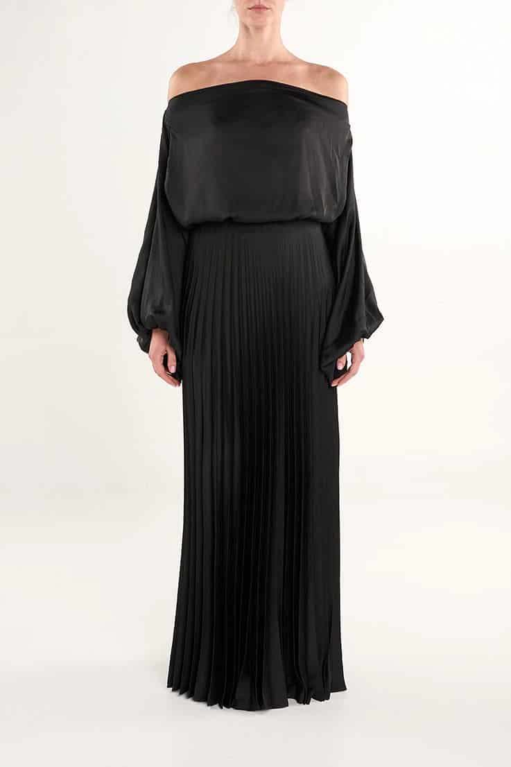BLACK MIKI LONG SKIRT - miniatura 1