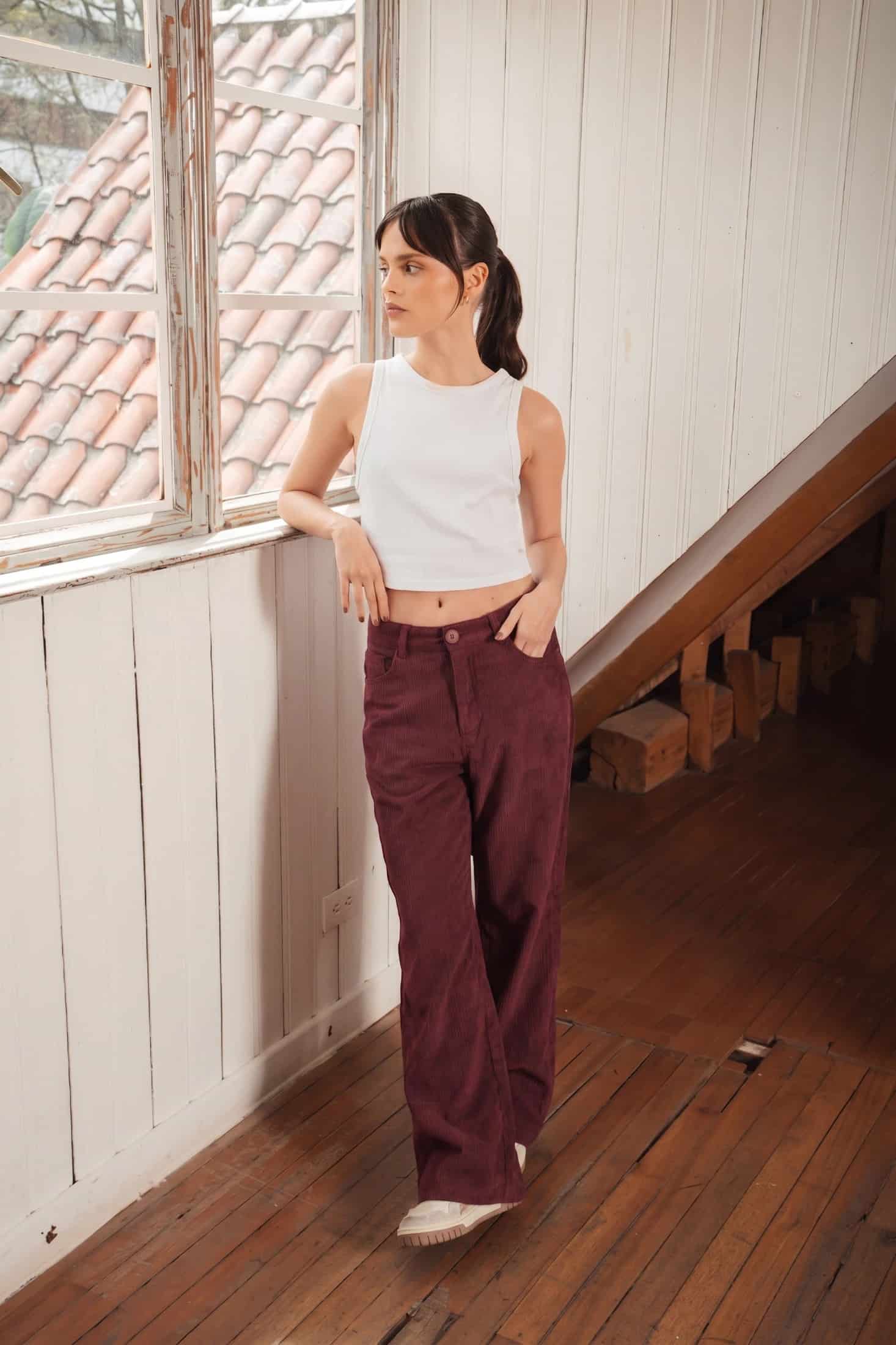 Pantalones Pana Vinotinto - miniatura 3