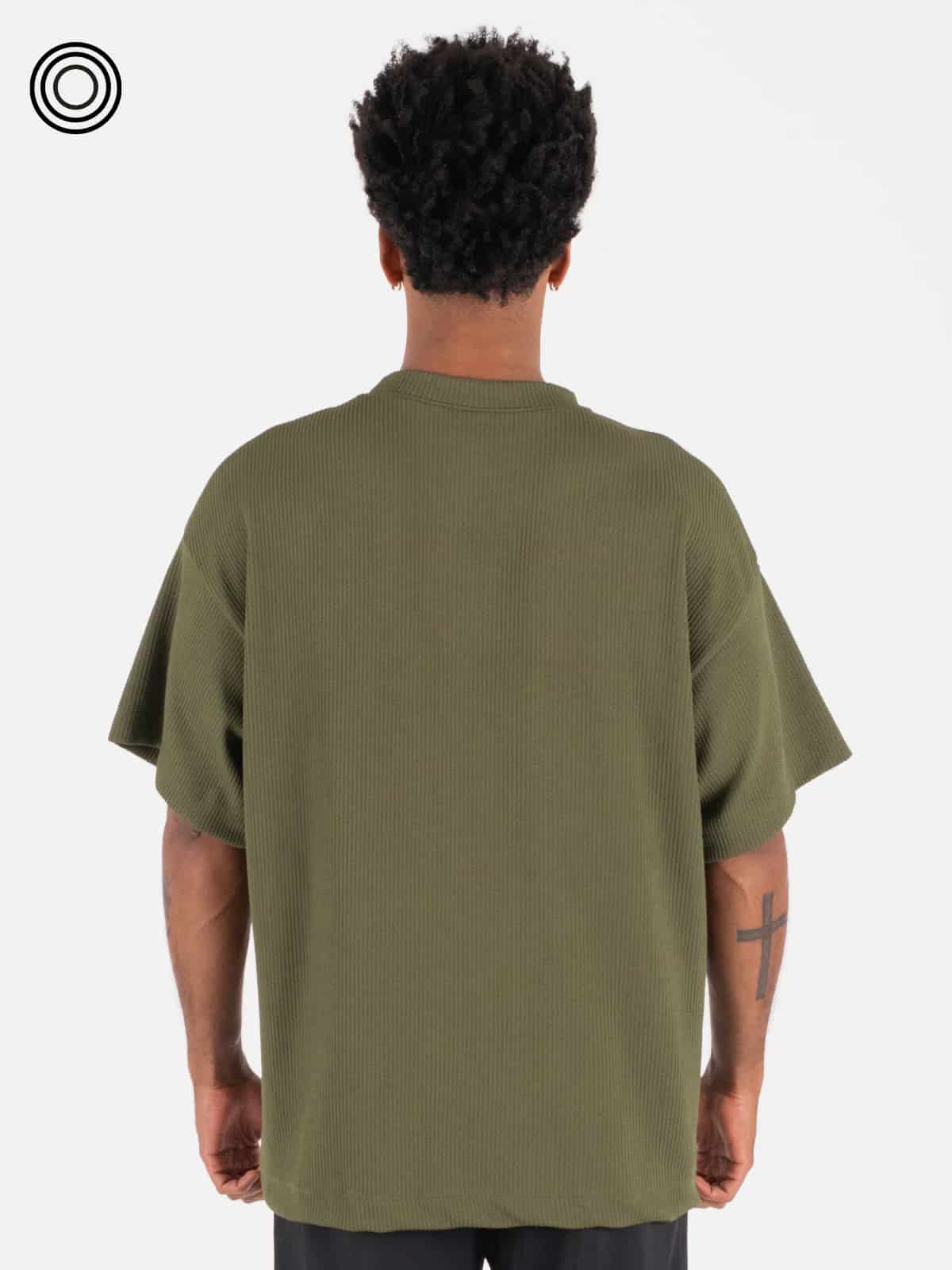 Camiseta hombre stone verde militar - miniatura 5