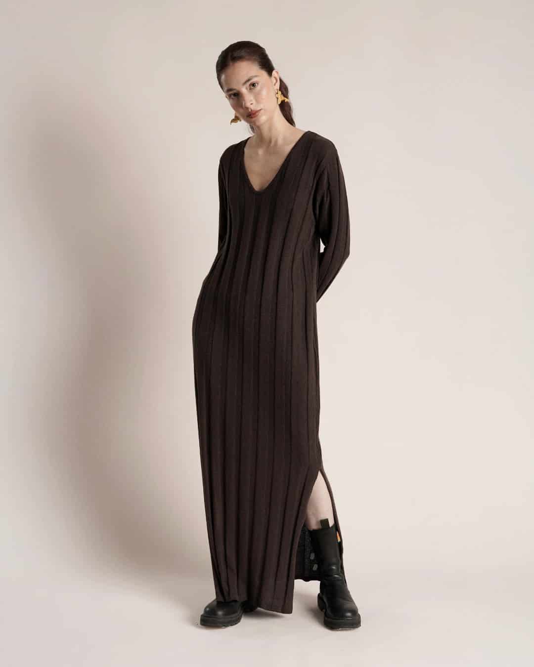 Vestido laguna Chocolate - miniatura 1