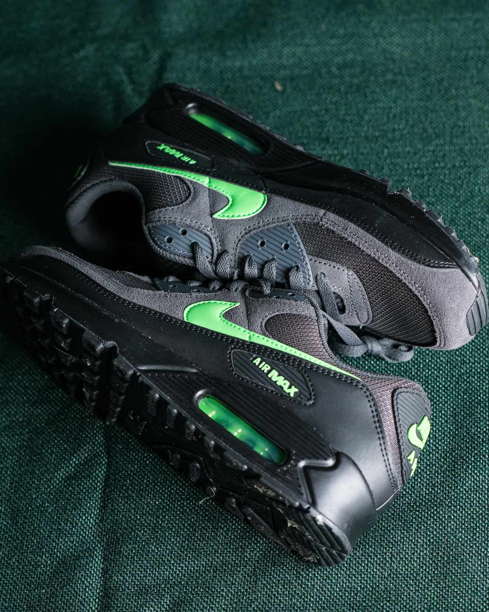 TENIS HOMBRE AIR MAX 90 GRIS/VERDE - miniatura 3