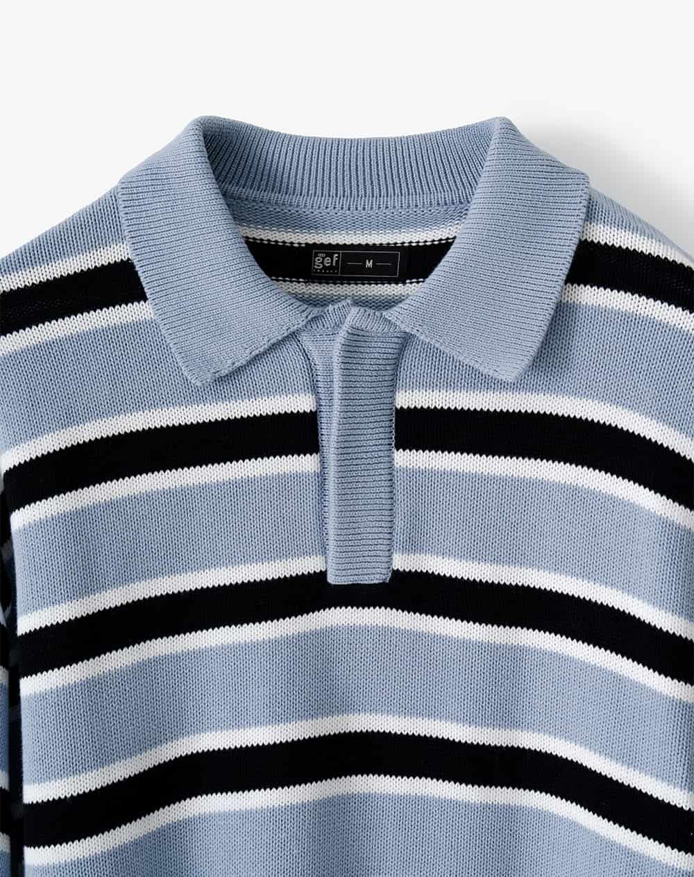 Buzo tipo polo regular rayas hombre - miniatura 2