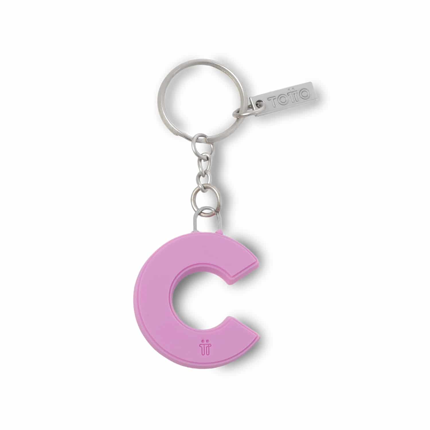 Llavero de Moda Abc en goma color Rosado - miniatura 1