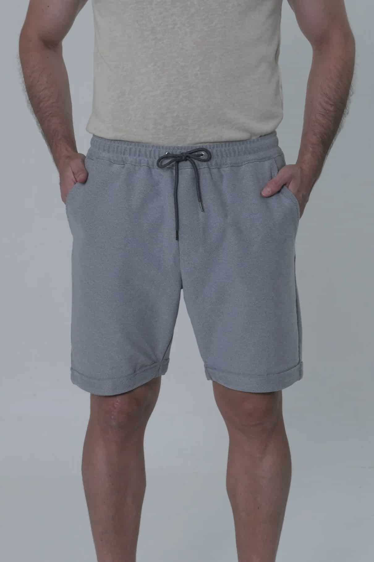 Bermuda Burda Js  Hombre Gris Jaspe - miniatura 1