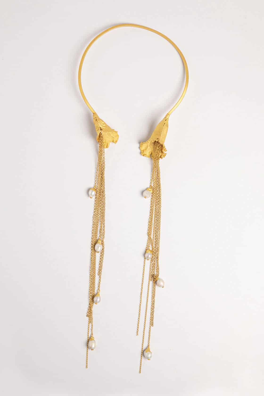 LABELLUM NECKLACE AND CHAIN WITH PEARLS - miniatura 2