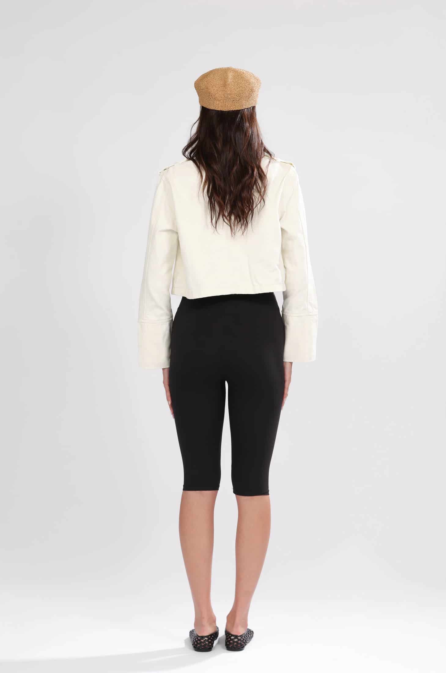 DENIM NAPOLEON JACKET, WHITE - miniatura 5