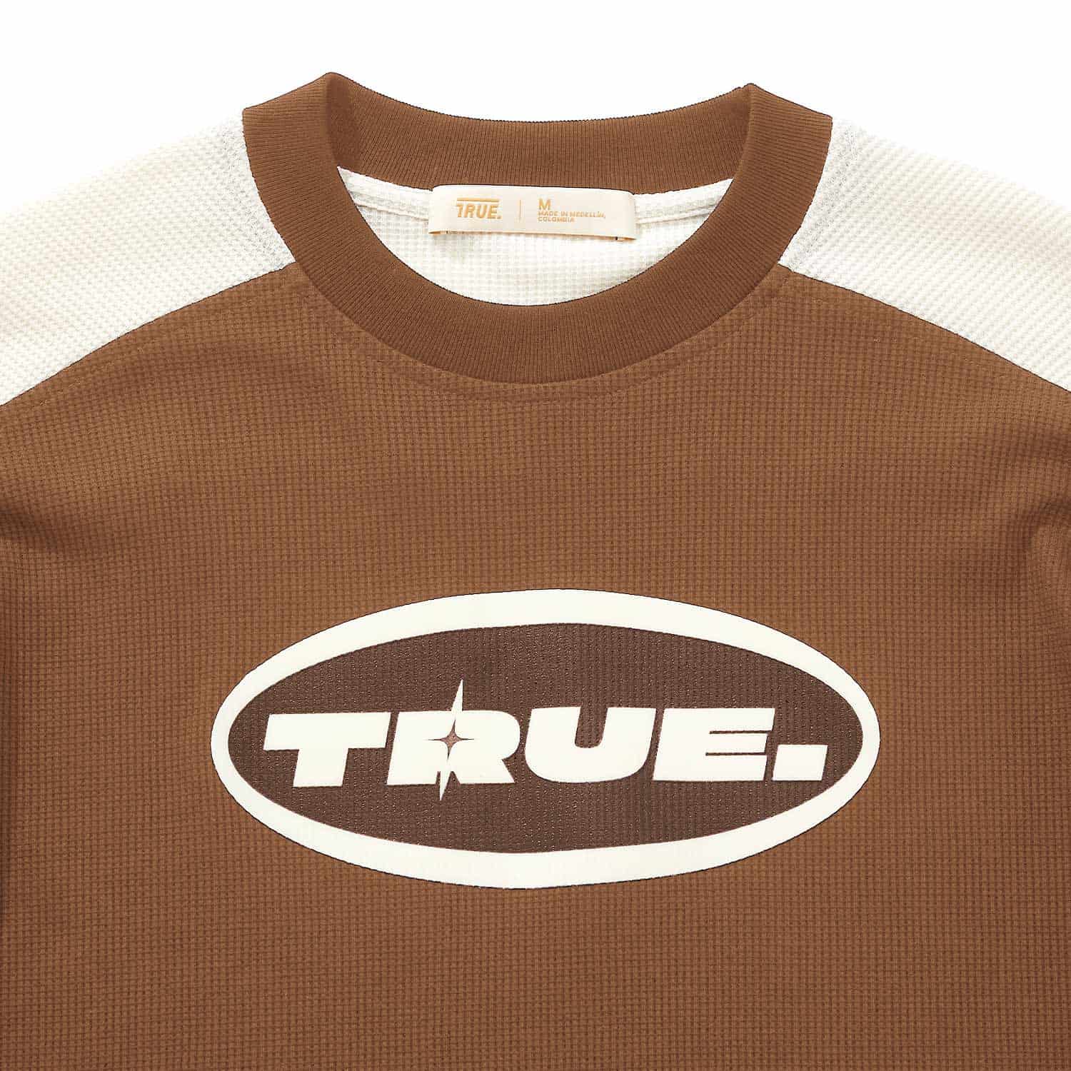 Waffer Long Sleeve Tee - Brown - miniatura 4