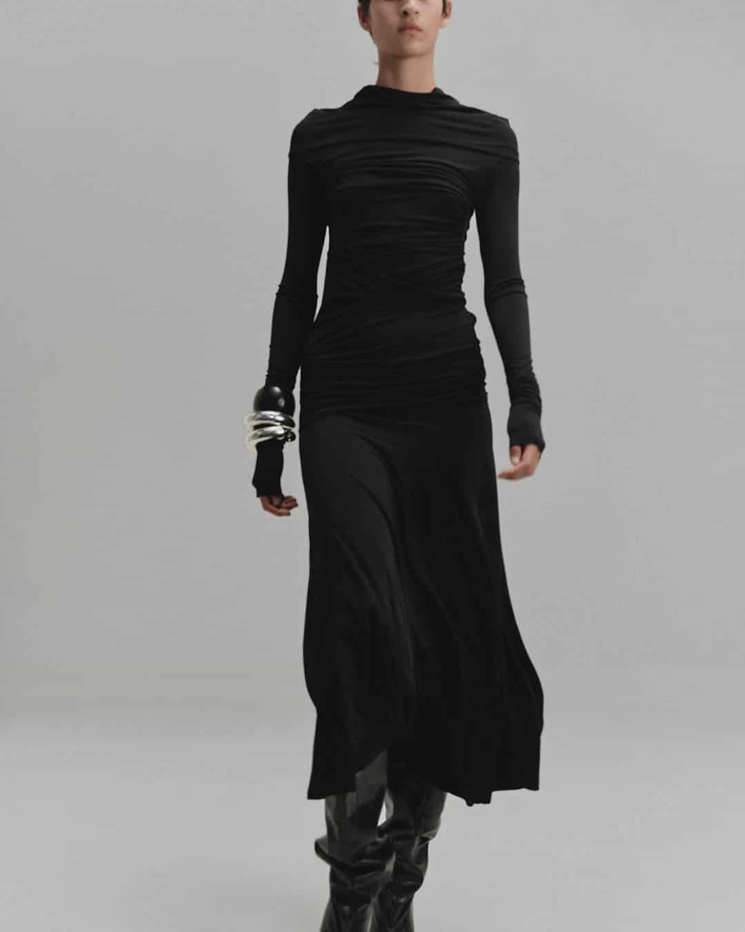 "VINCA" MIDI DRESS - miniatura 3