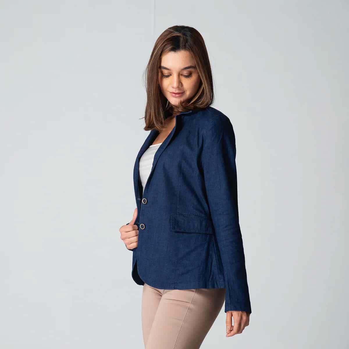 Blazer Casual Denim Slim Blz - miniatura 13