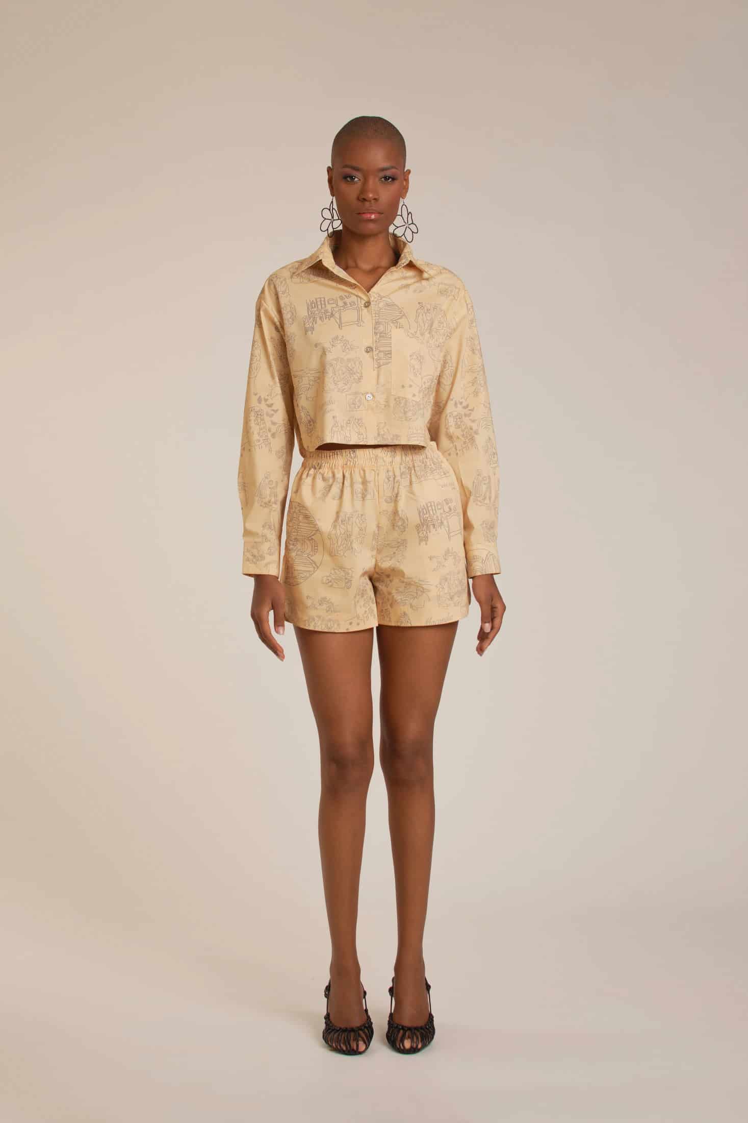 'Life Cycle' Shirt - Butter Yellow - miniatura 1