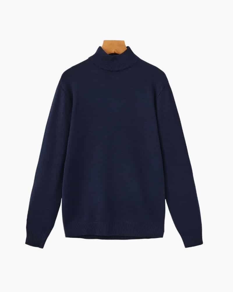 Essential Ribbed Mock Neck Sweater - miniatura 4