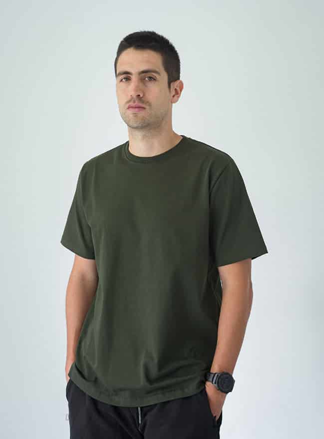 Camiseta Hombre Regular Fit - Militar - miniatura 4