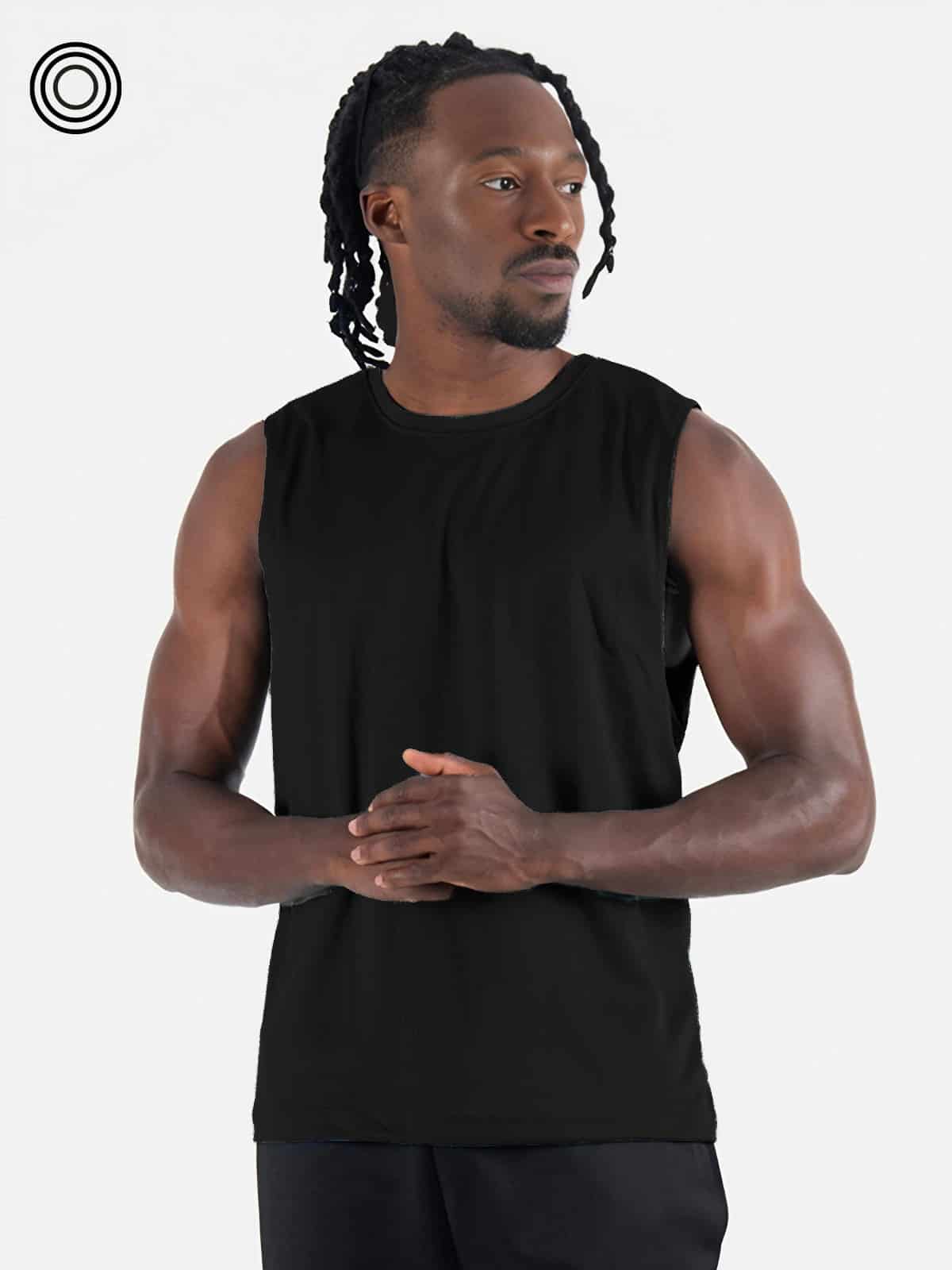 Camisilla hombre mesh negra - miniatura 1
