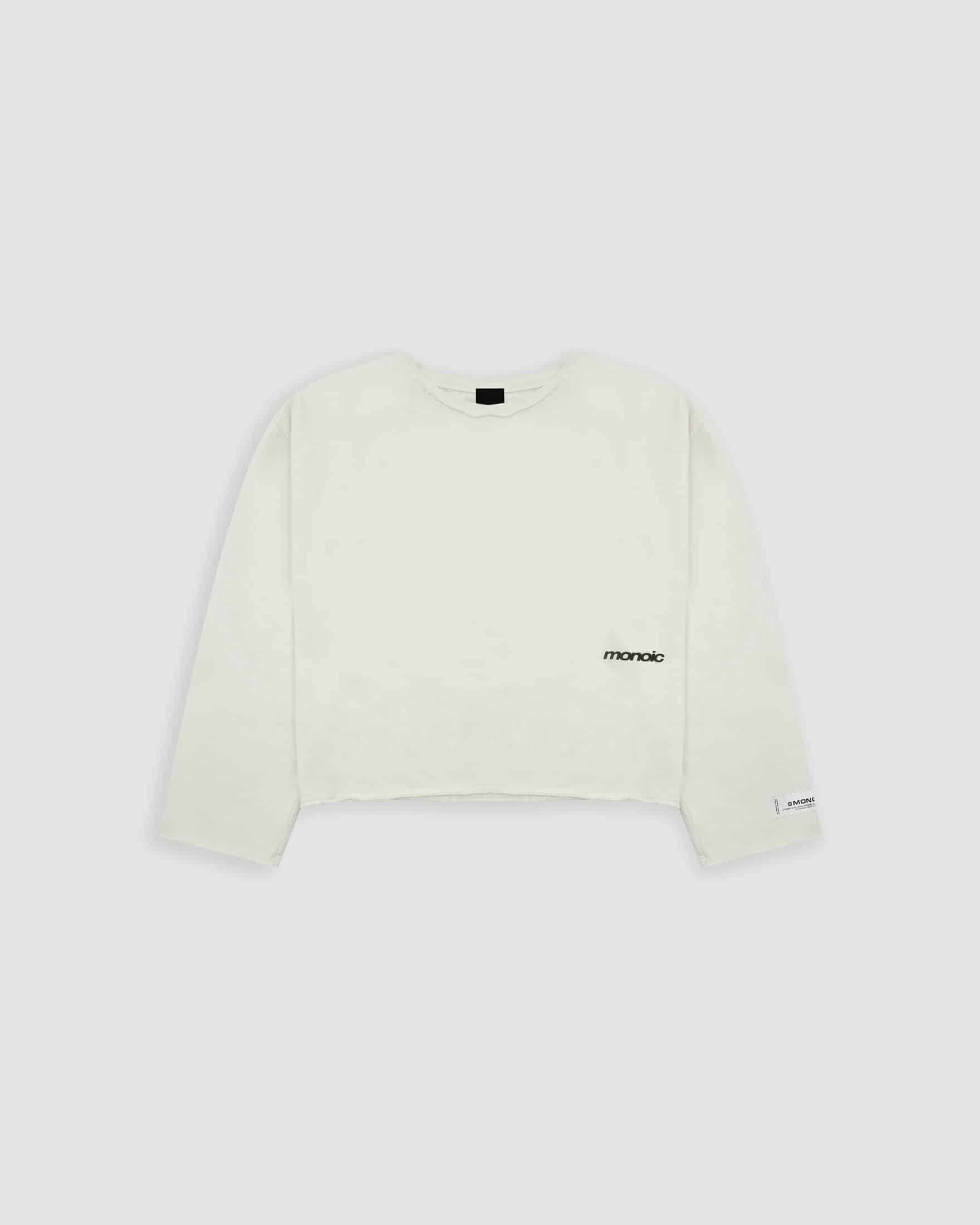 Long Sleeve Boxy T-Shirt – Off White - miniatura 1