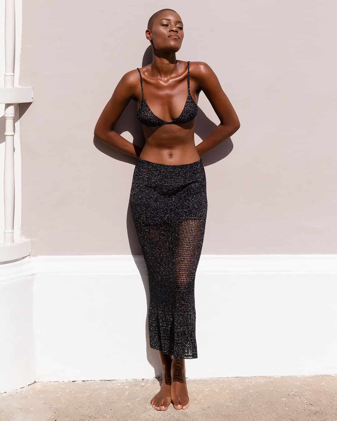 Crochet Skirt Ipapüle Black - miniatura 2