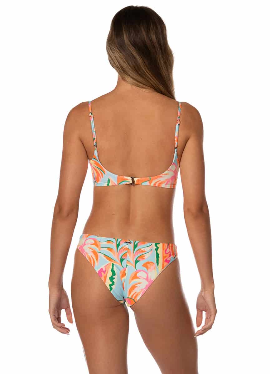 Maaji Fiesta Bloom Iconic Low Rise Thin Side Bikini Bottom - miniatura 1