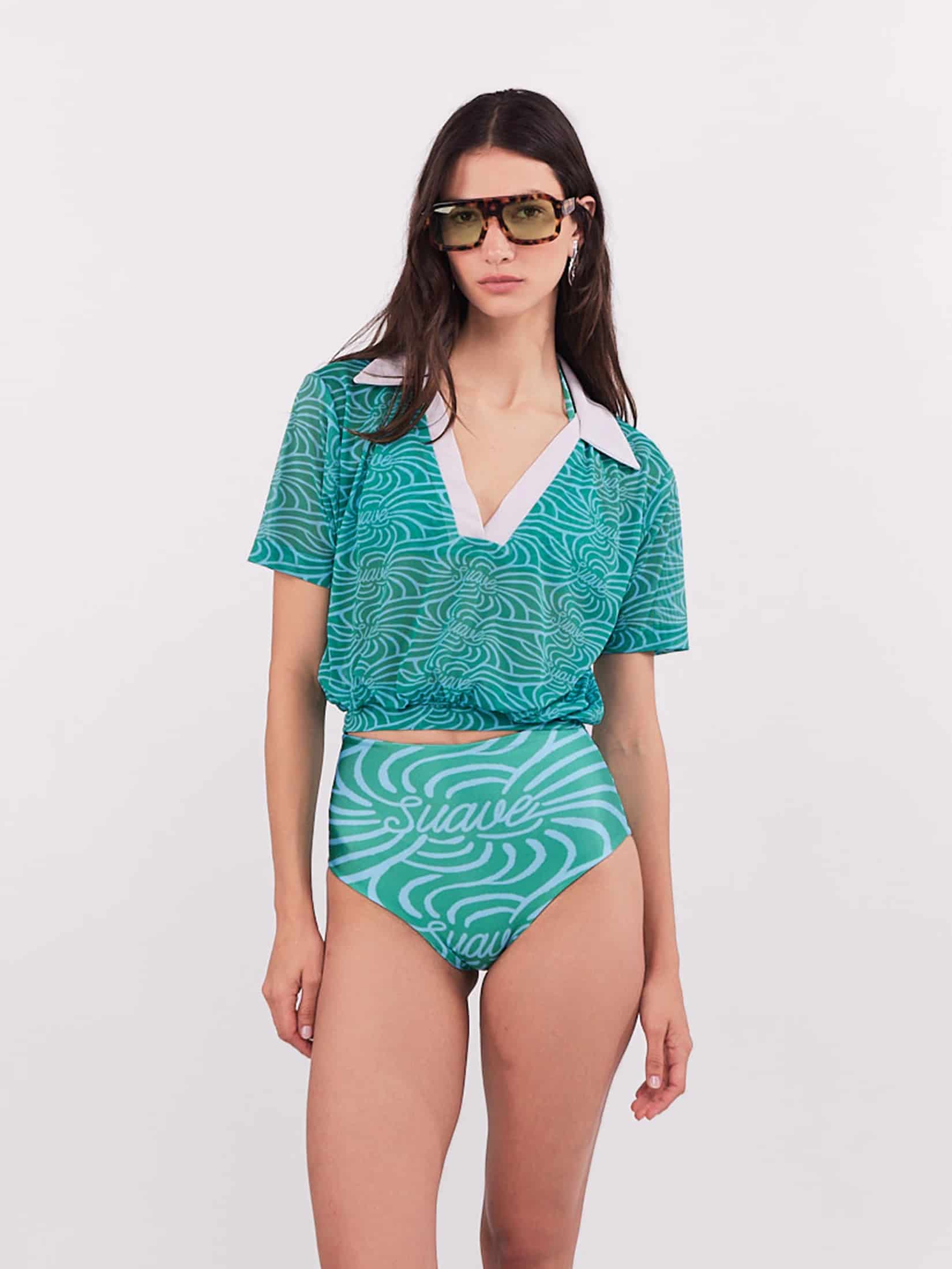 Mesh Top Suave - Turquesa - miniatura 1