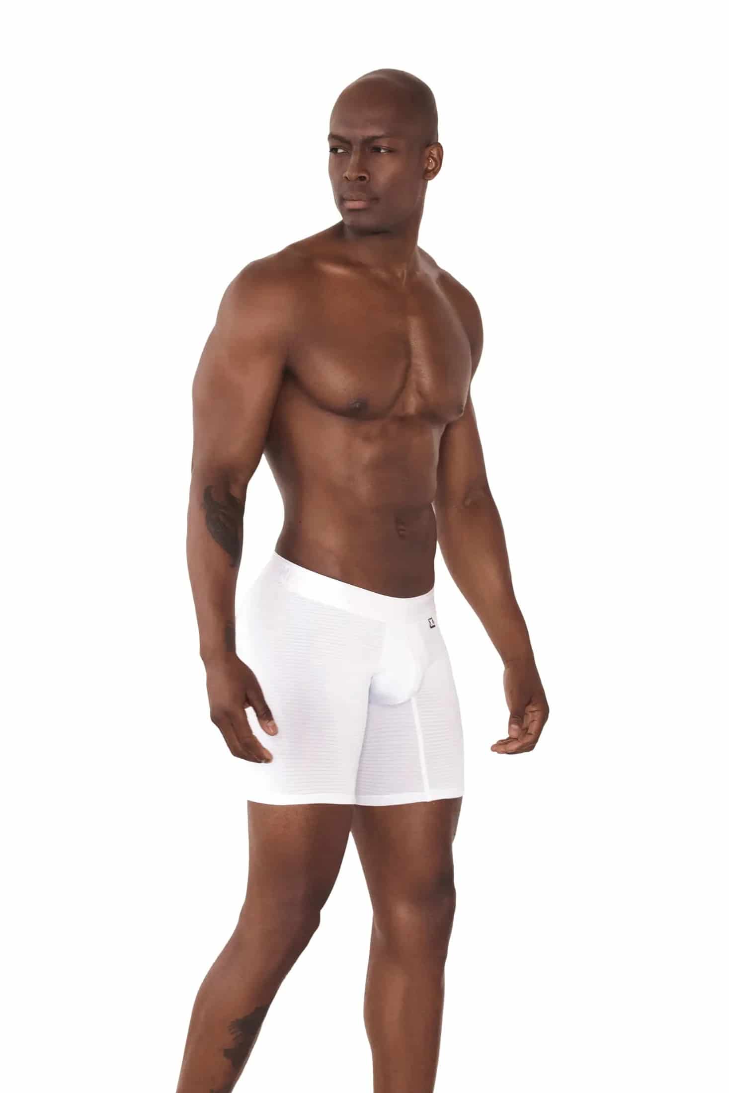 BOXER MICROFIBRA JACQUARD DESAGUJADO  BLANCO - miniatura 1