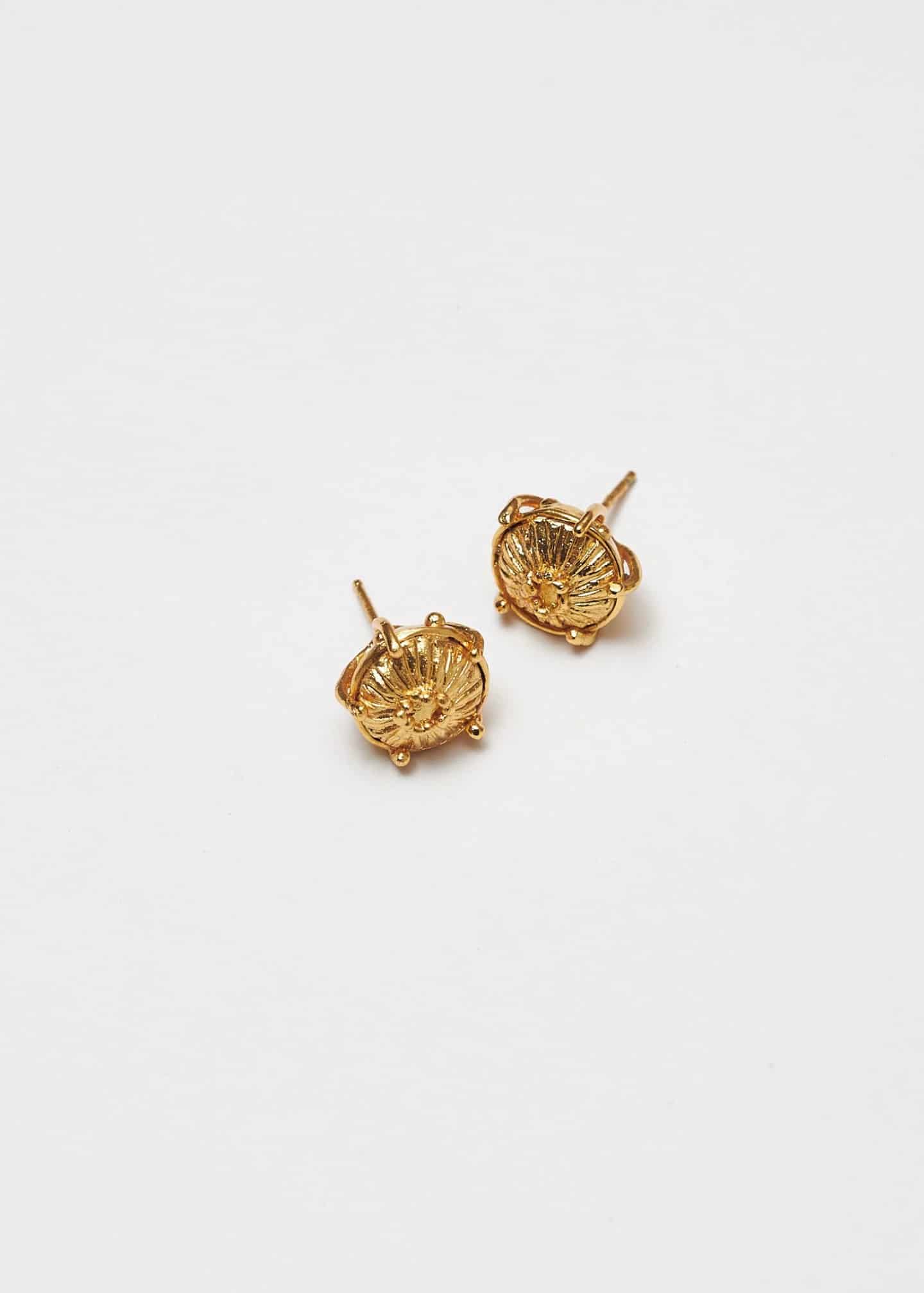 Aretes mini sombrerito dorado - miniatura 1