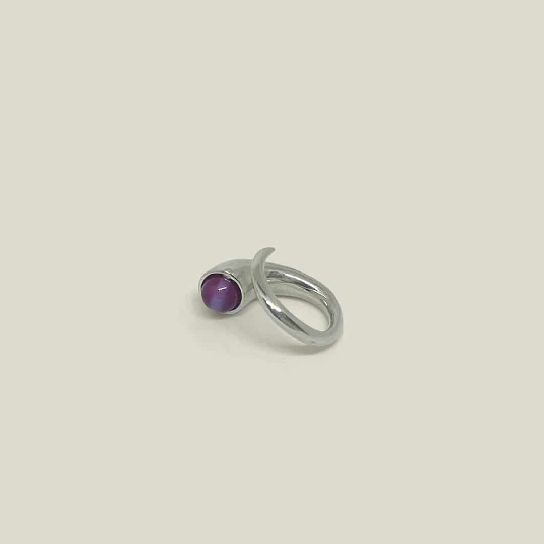 Mini Dum Pinky Ring Silver - miniatura 8