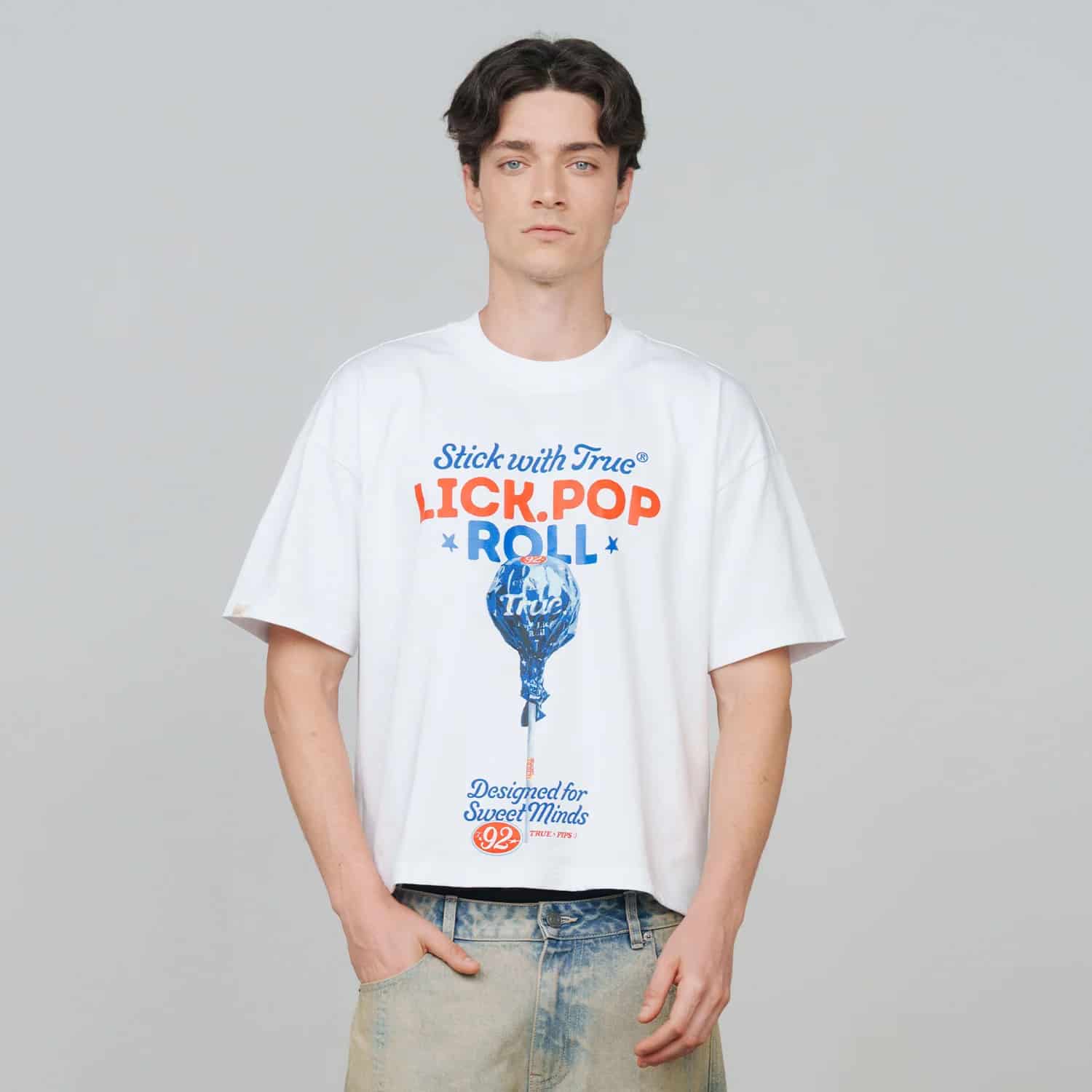 Lollipop Boxy Tee - White - miniatura 12
