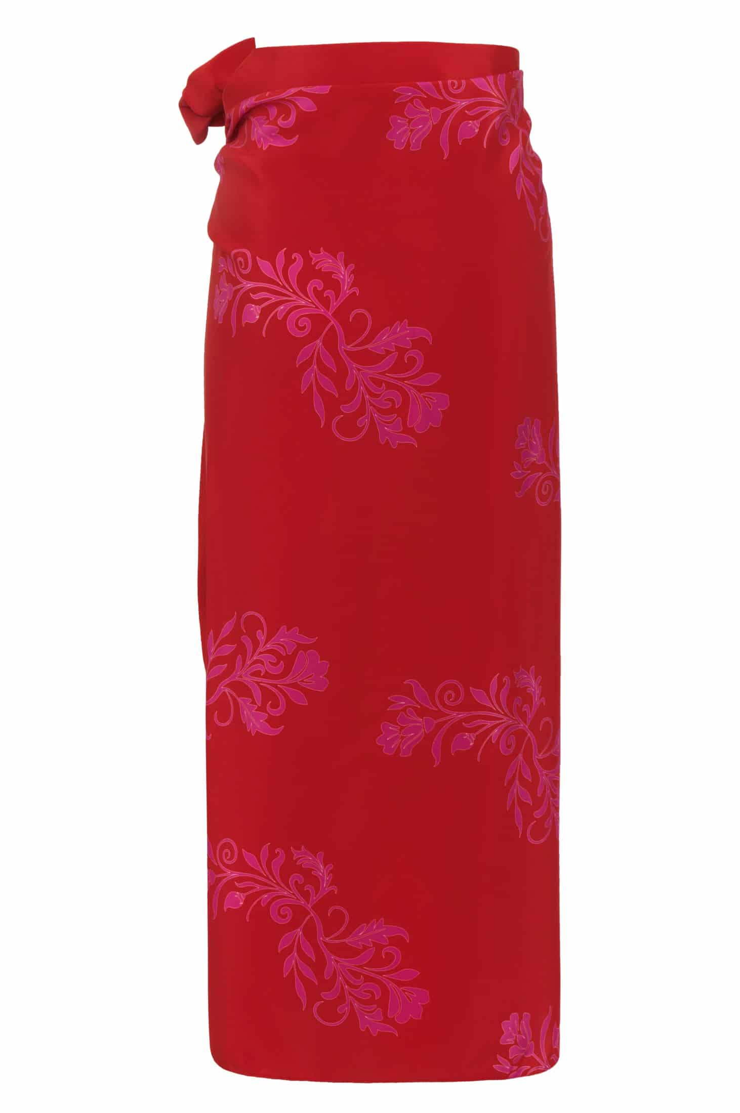Mapara Crepe Wrap Skirt / Fuchsia Buganvilias - miniatura 3