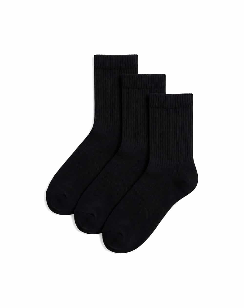 3 pares de medias cortas negras mujer - miniatura 1