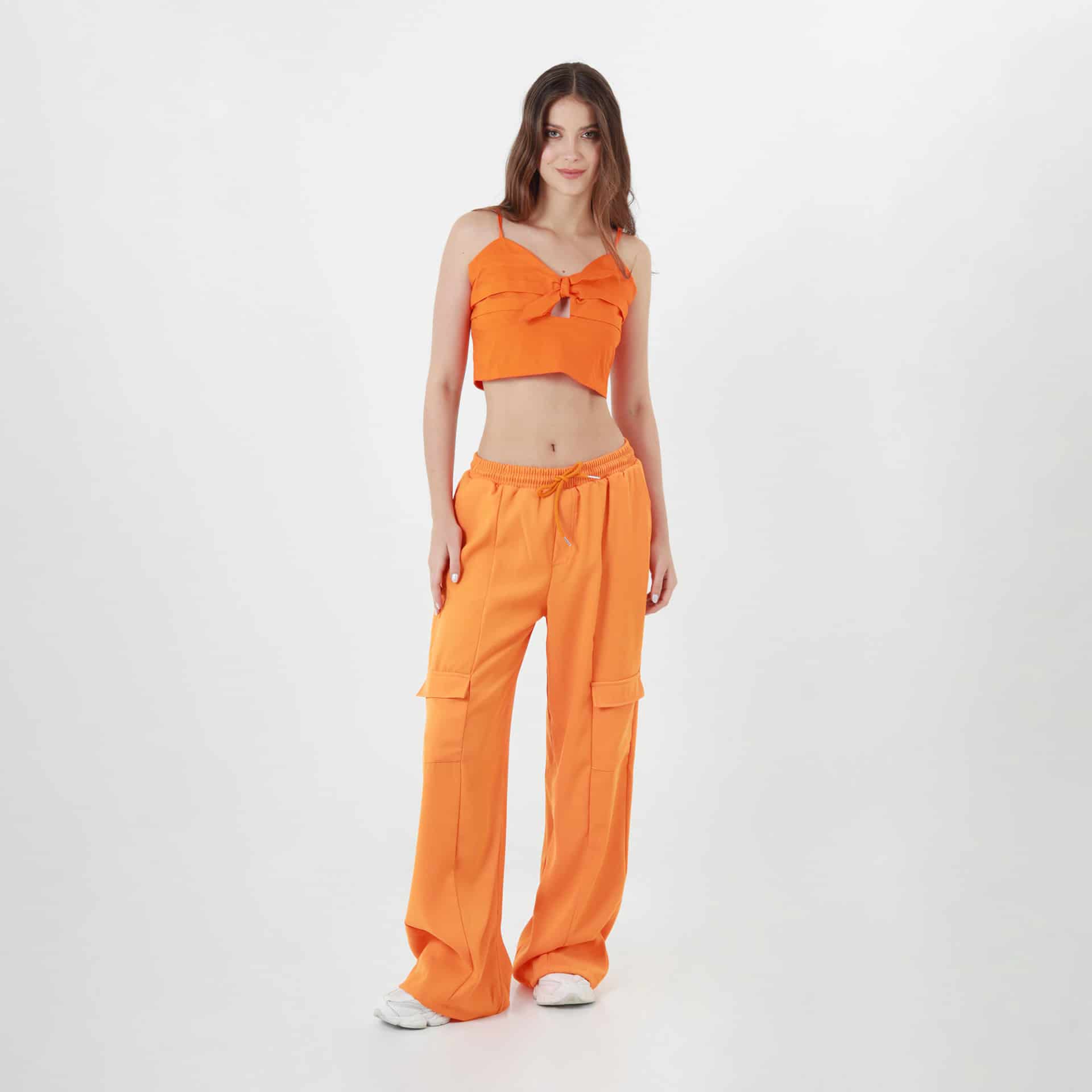 Blusa Cuello V Manga Tiras - miniatura 2