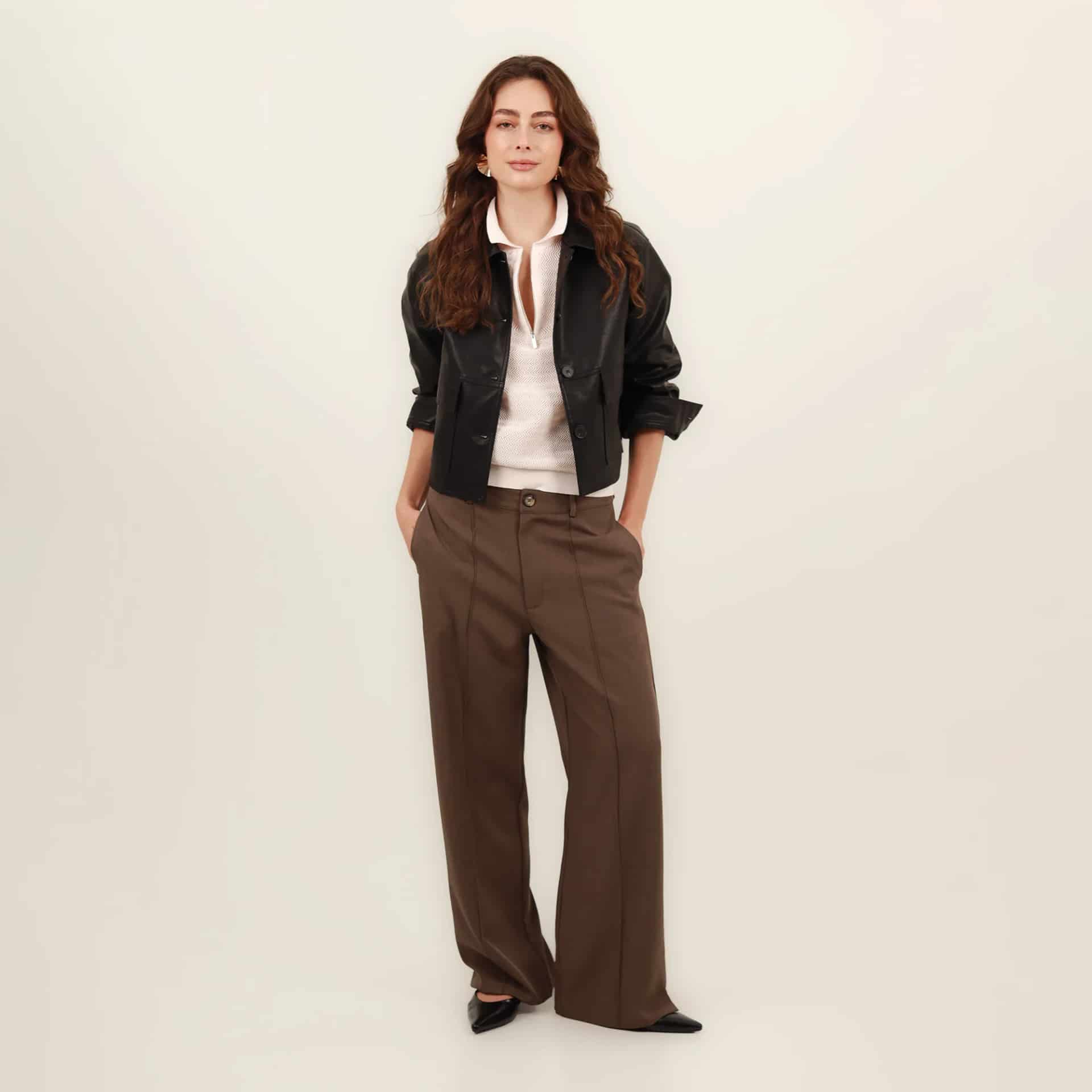 Pantalon Tiro Alto Bota Recta - miniatura 1