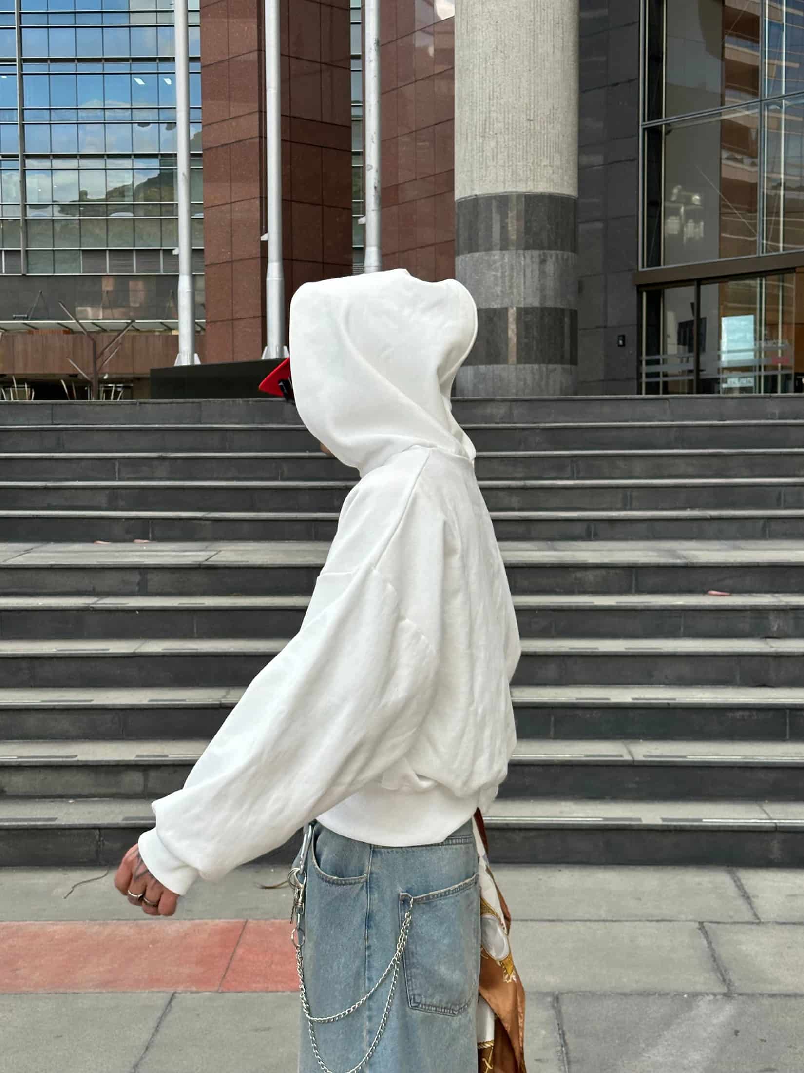 Double Zip Ivory V1 Boxy Fit - miniatura 6