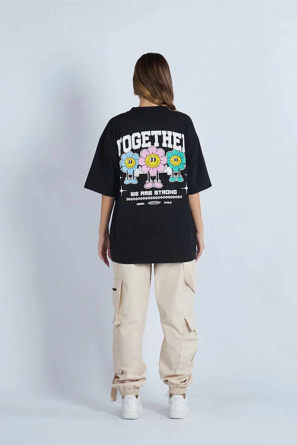 Camiseta oversize estampado Together Negro | DROP 03 | - miniatura 6