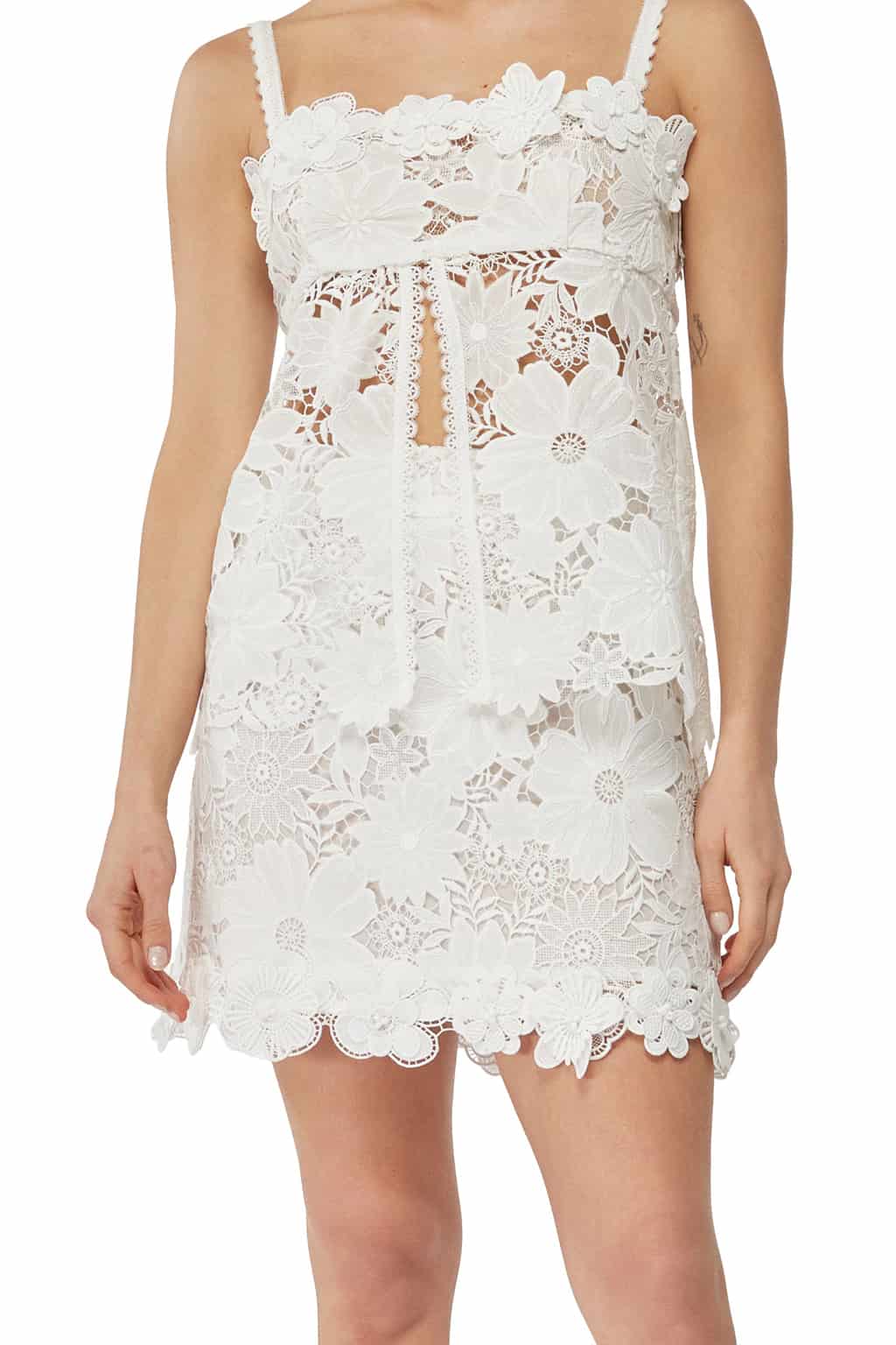 MAGNOLIA MINI SKIRT WHITE - miniatura 2
