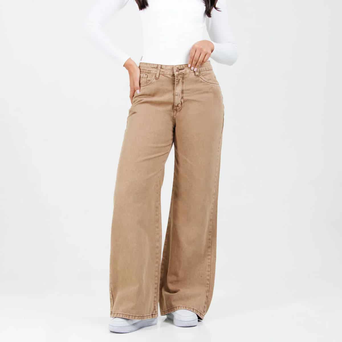 Jean Wide Leg Camel Ax-3013 Rigido - miniatura 4