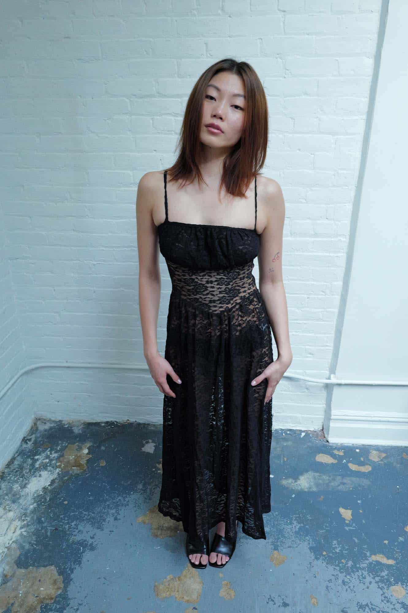ARIELLE BLACK DRESS - miniatura 7