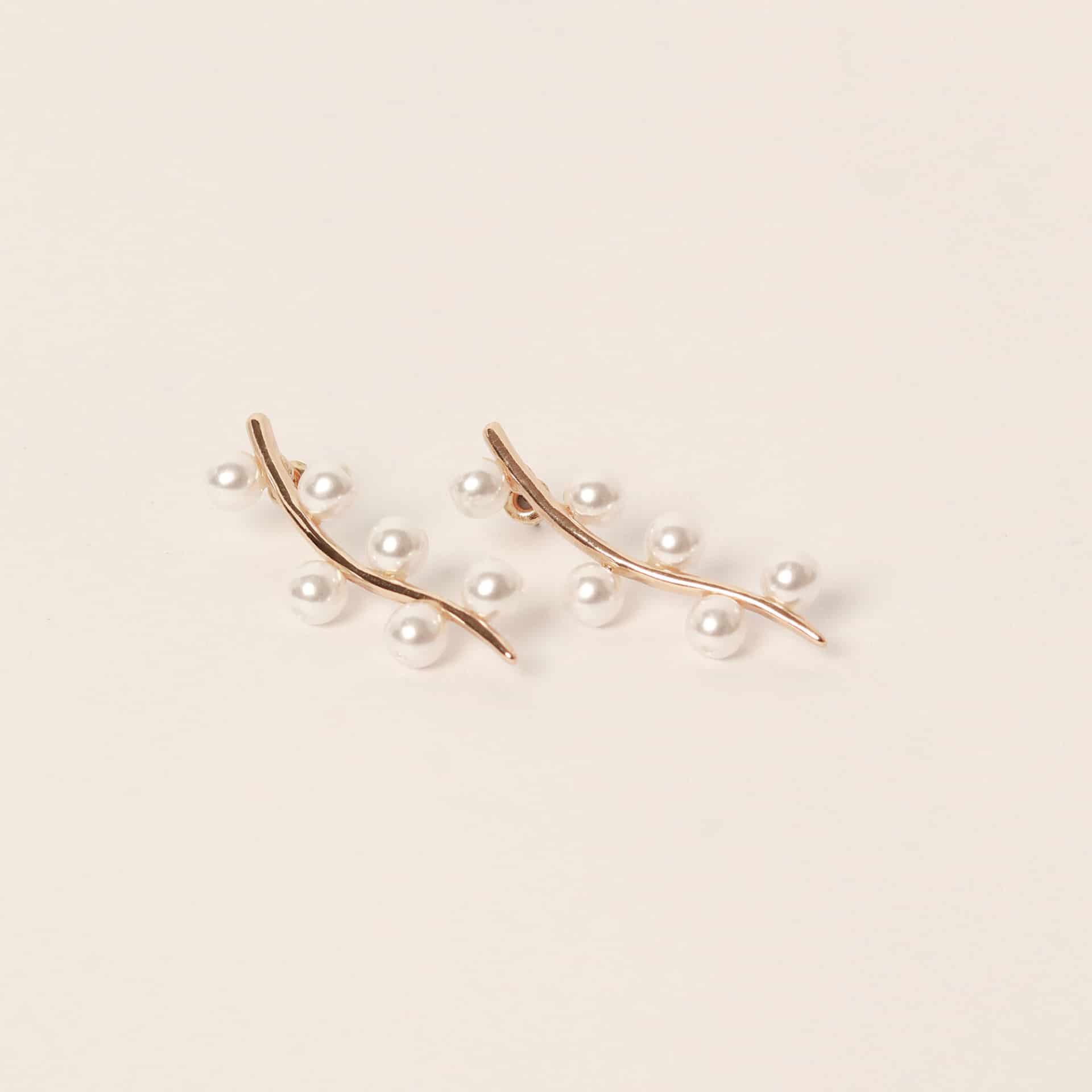 Aretes Rama Perla - miniatura 1