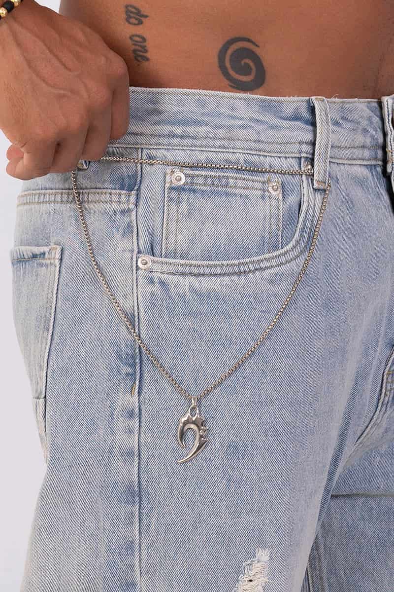 Jean moda ancho rebel chain - miniatura 2