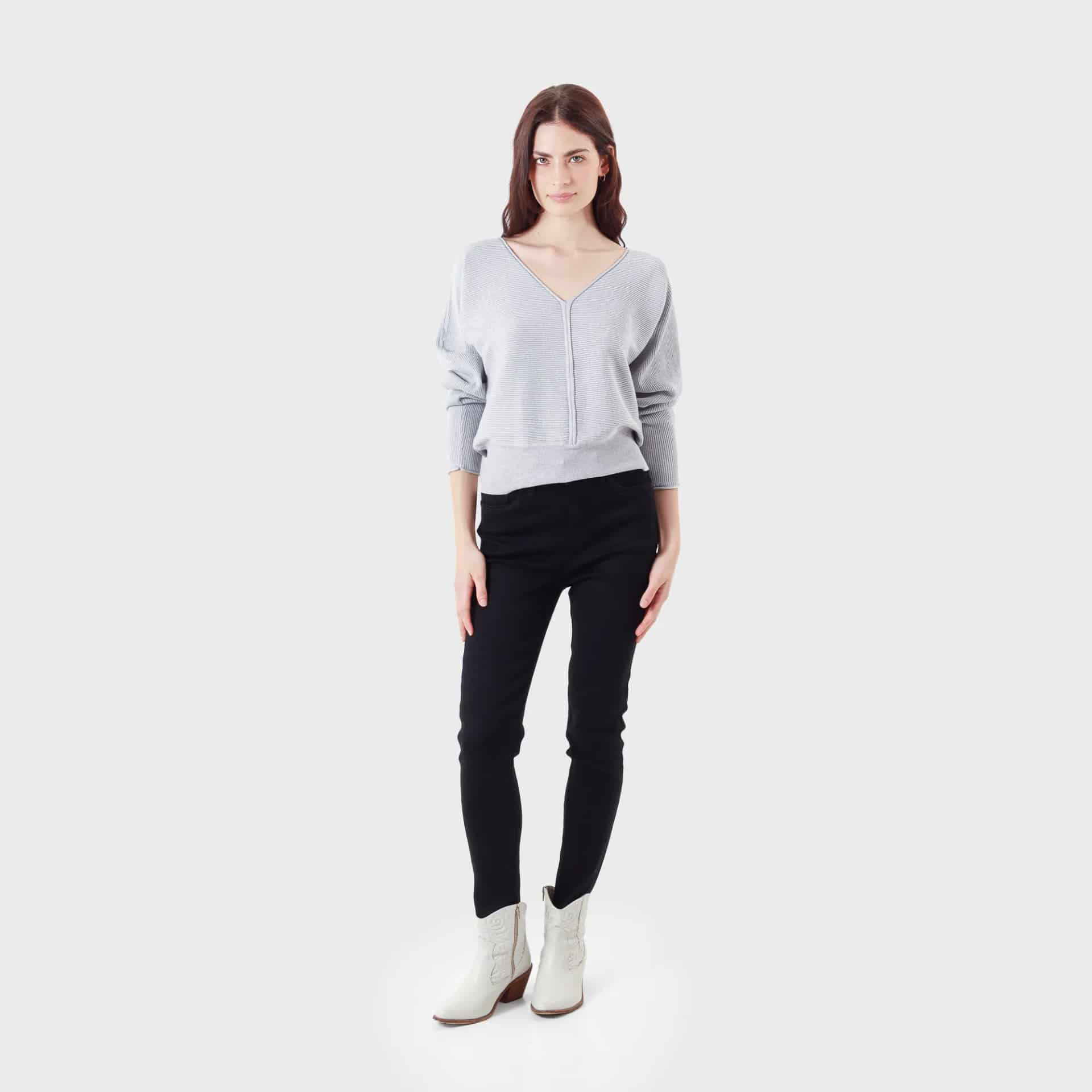 Jean Tiro Medio Bota Skinny - miniatura 2