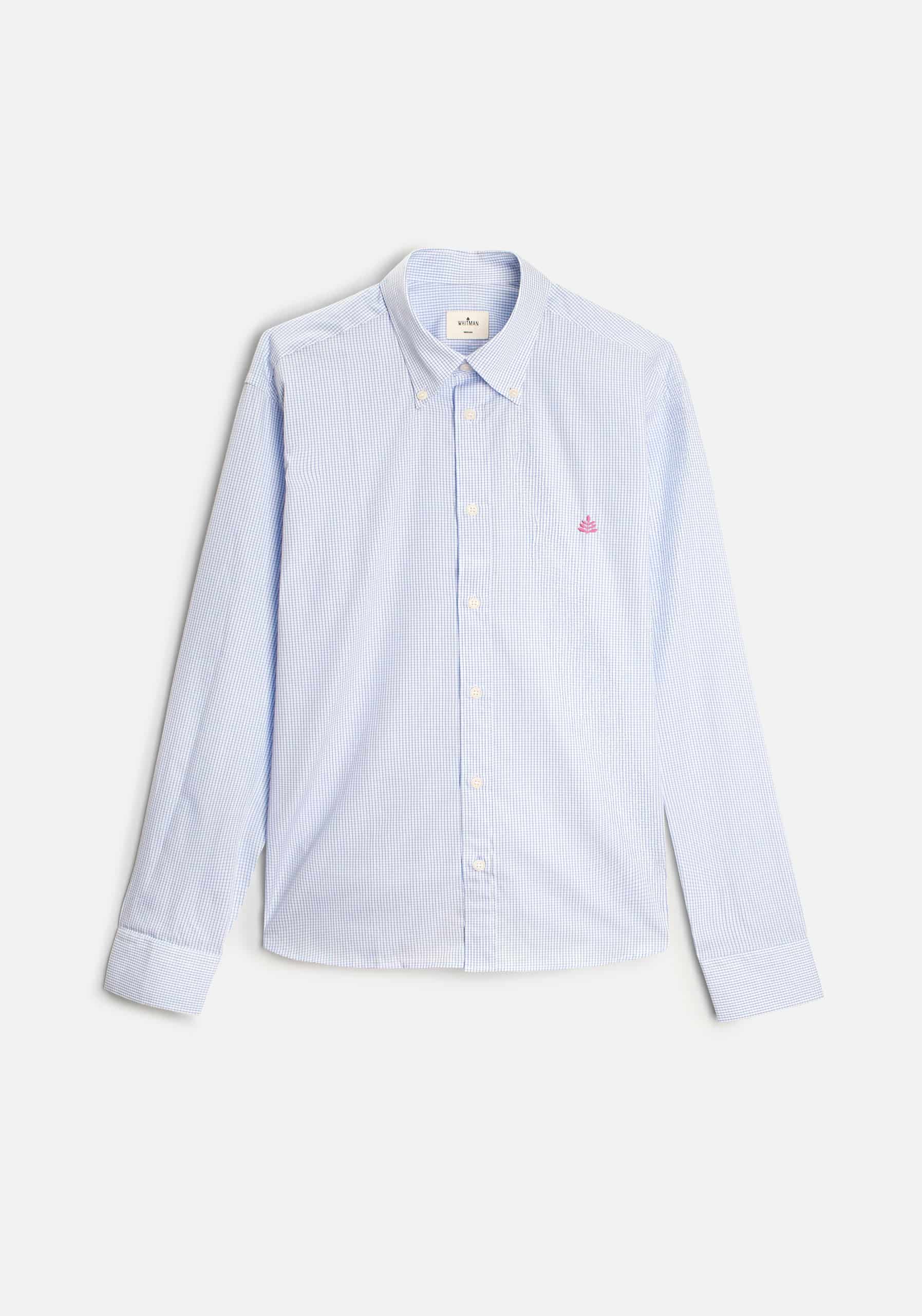 Camisa H CBD Cuadros Med L-Fuc Azul Medio - miniatura 1