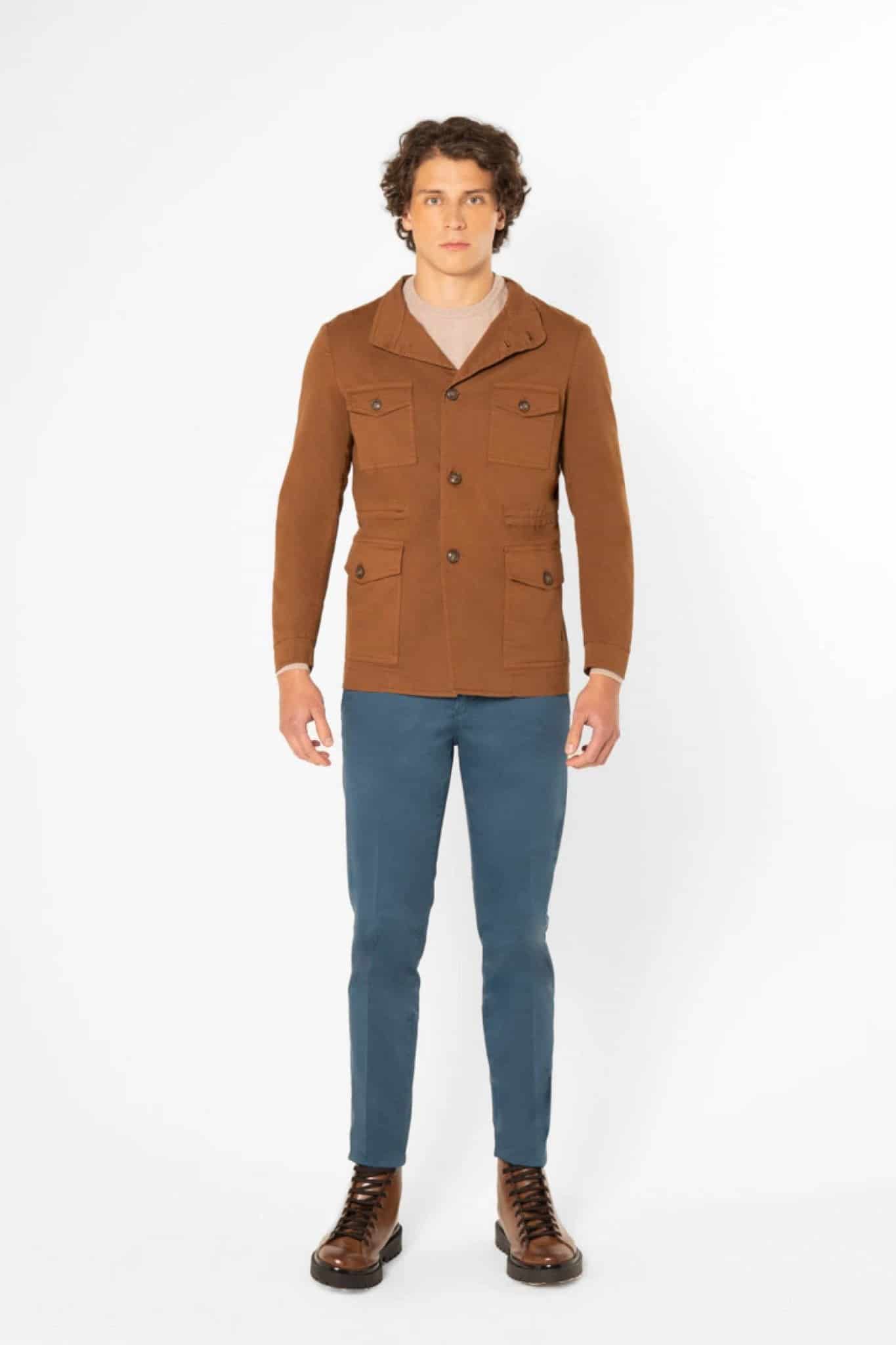 men's jacket stefano tobacco - miniatura 1