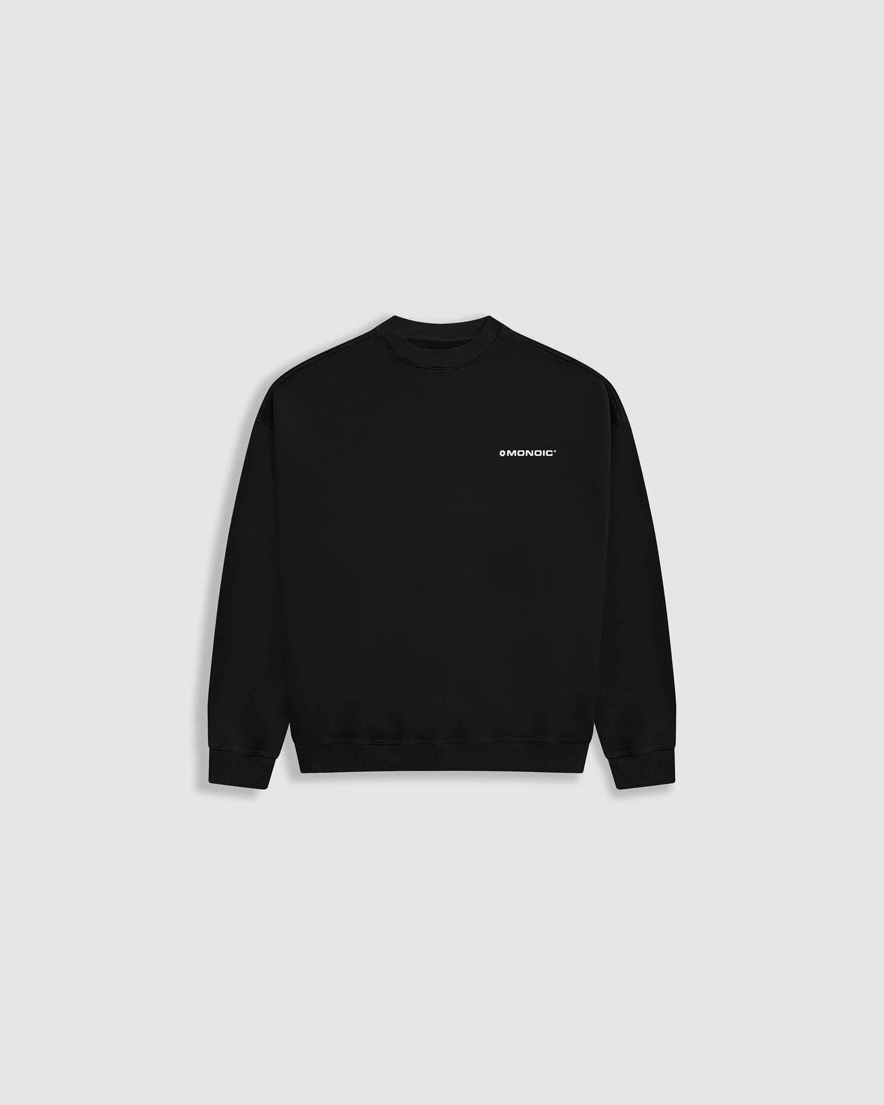 Crewneck Oversized Básico V3 - Negro Oscuro - miniatura 1