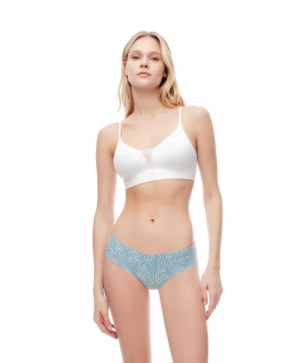 Panty cachetero tiro medio invisible estampado mujer - miniatura 1