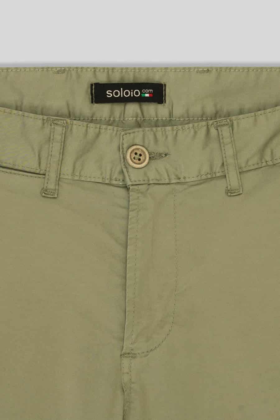 Men's cotton bermuda military green new siena - miniatura 3