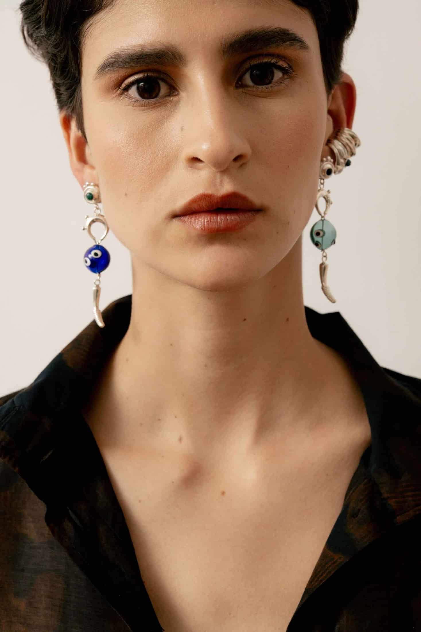 Amulet Earrings Gold - miniatura 3