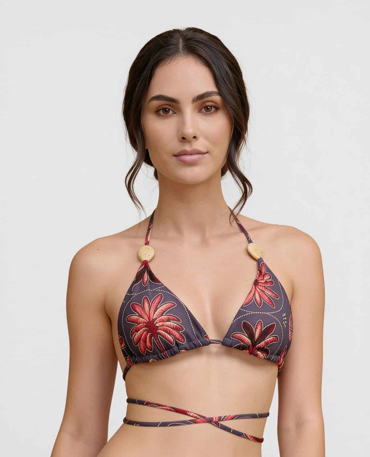 Top de Baño Triangular | Con Copas Suaves | Anudar en Cuello y Espalda - miniatura 1