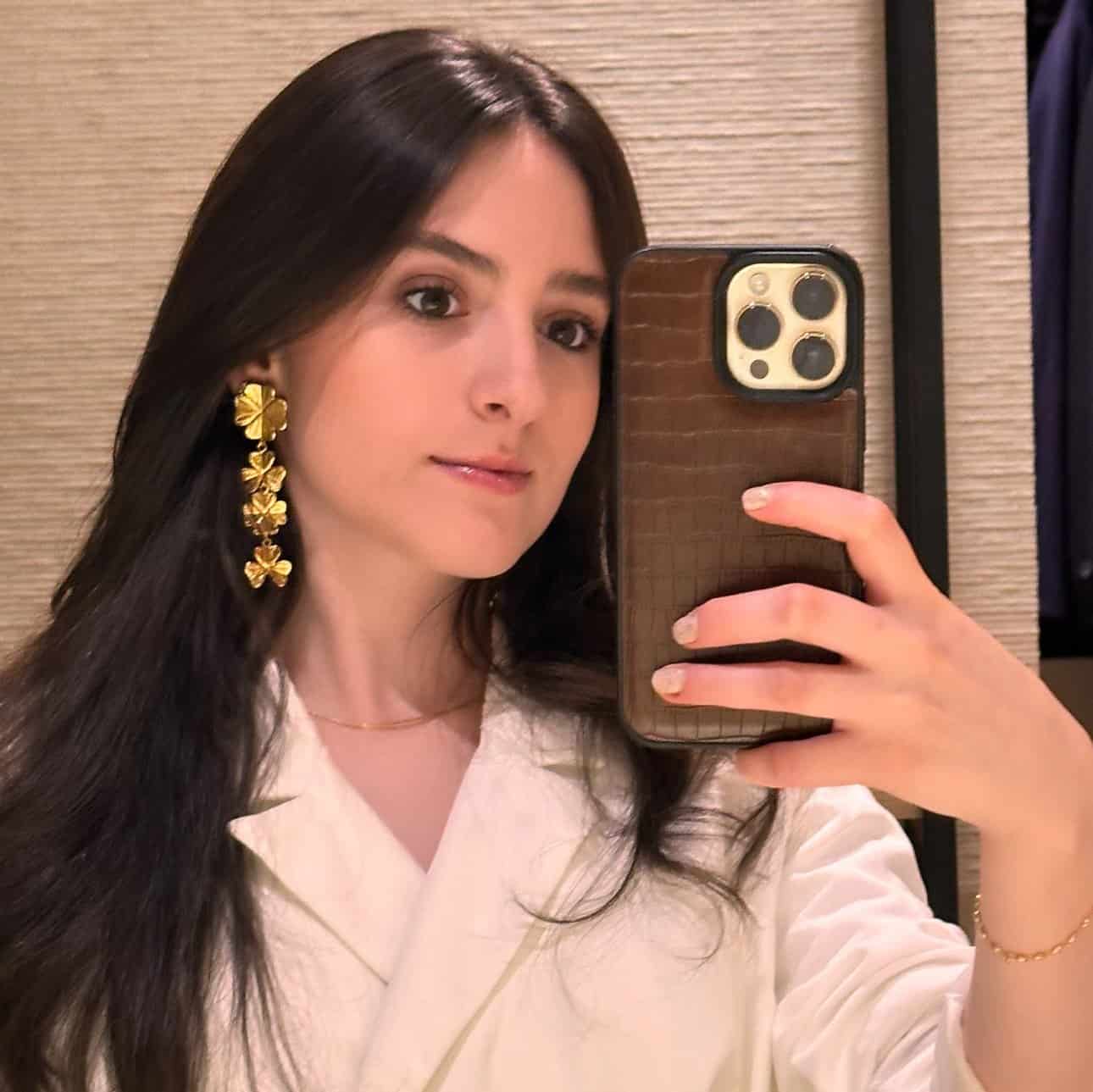 Aretes largos con tréboles - miniatura 4