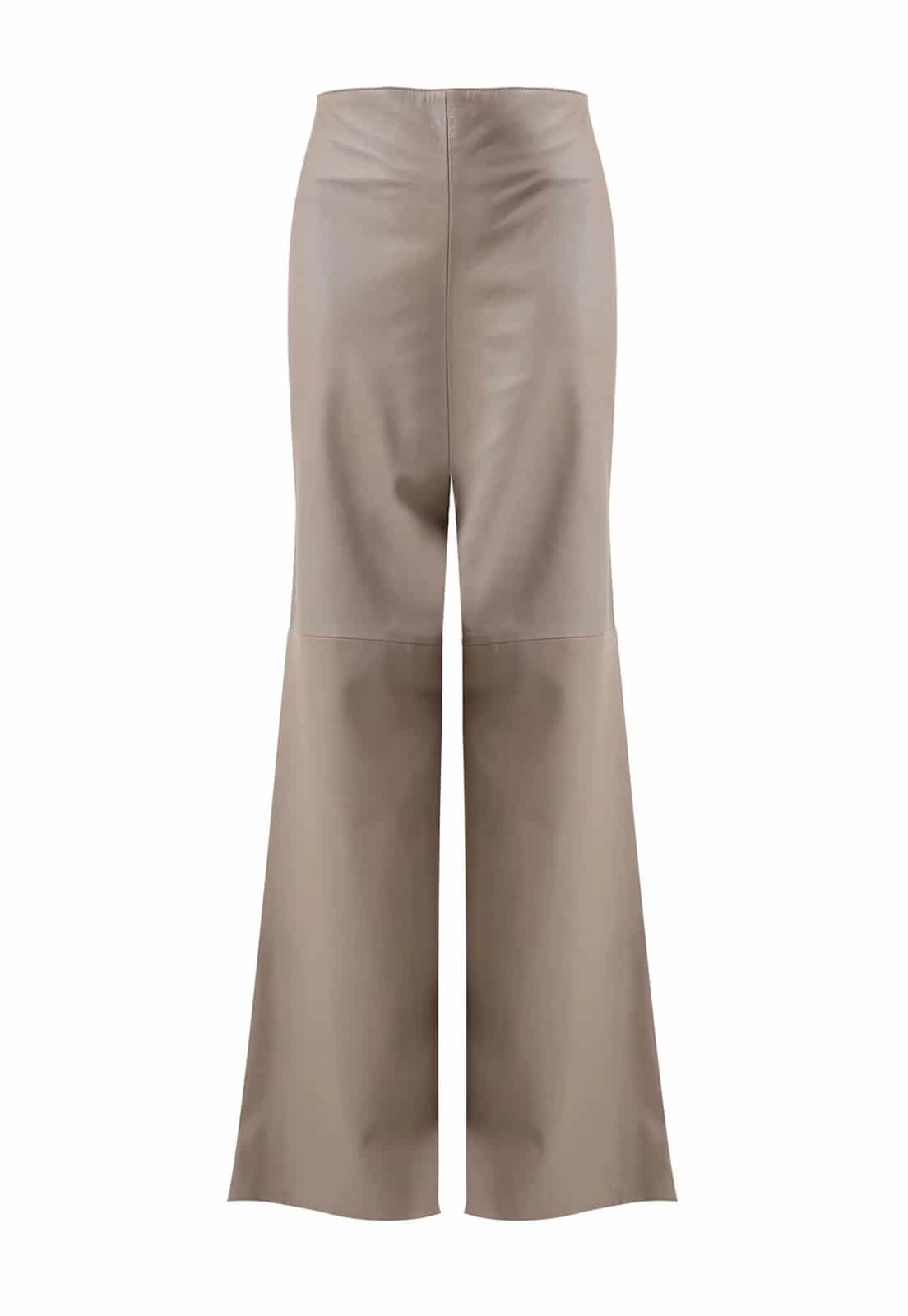 SUEDE BAGGY TROUSERS - miniatura 2
