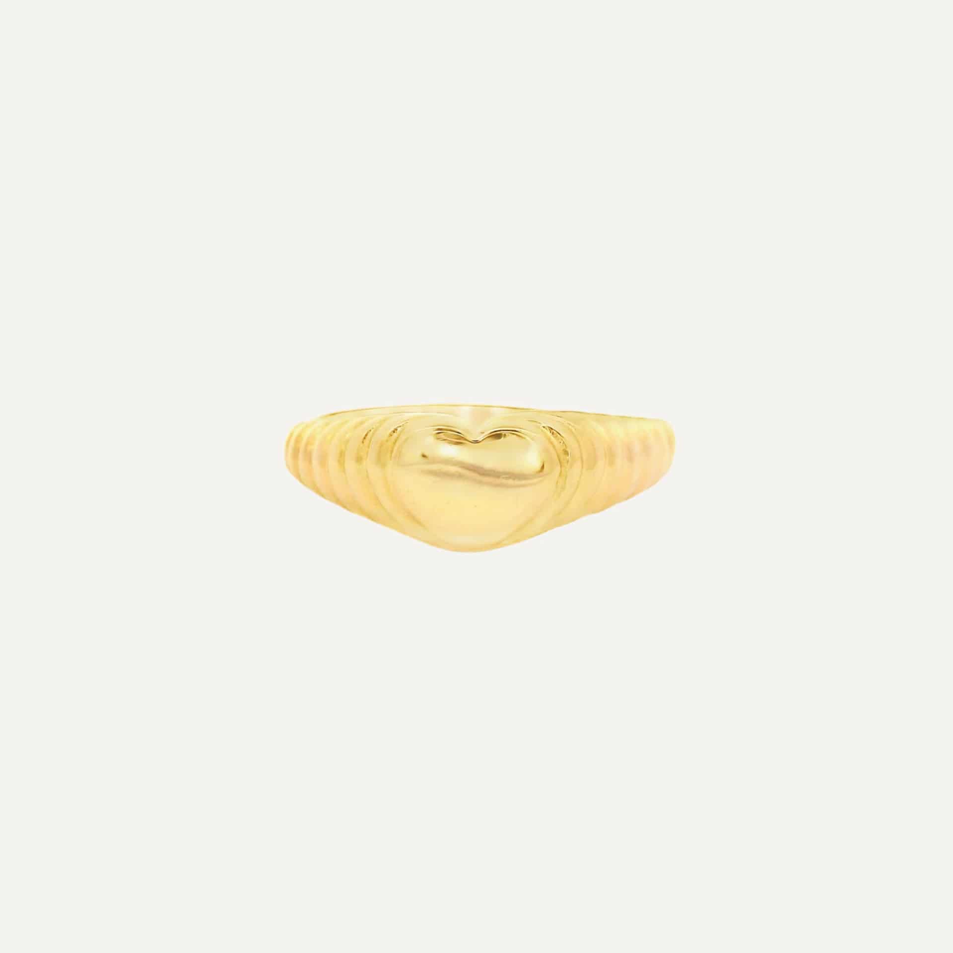 Anillo Signet Twisted Heart - miniatura 1