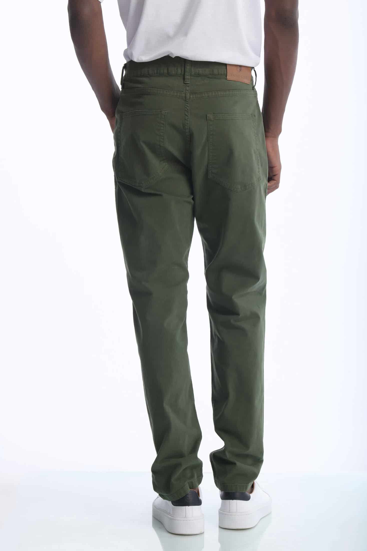Pantalón Classic Dril 5 Bolsillos Verde Militar - miniatura 4